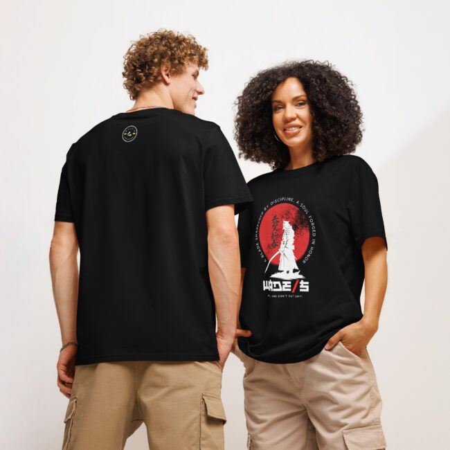 WADE/S Samurai 1 [Dark] Unisex organic ribbed neck t-shirt