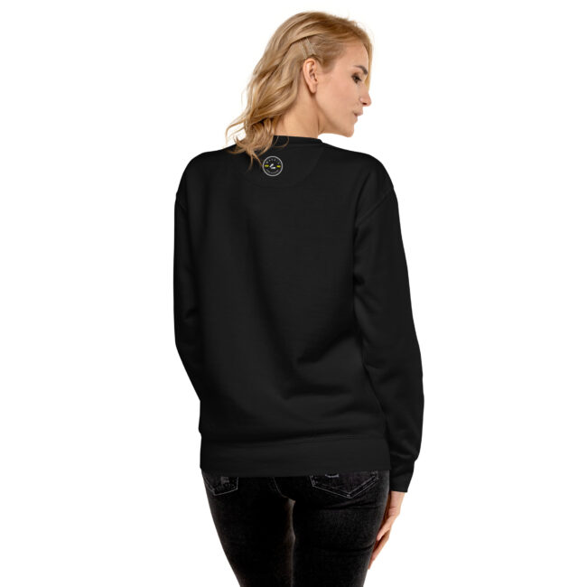 WADE/S Orange Sneaker Unisex Premium Sweatshirt - Image 7