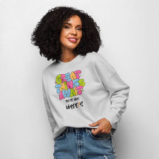 WADE/S Bubble Women’s organic crew neck sweatshirt - Image 8