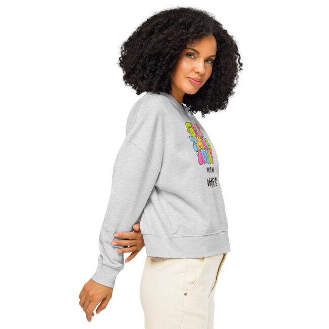 WADE/S Bubble Women’s organic crew neck sweatshirt - Image 7