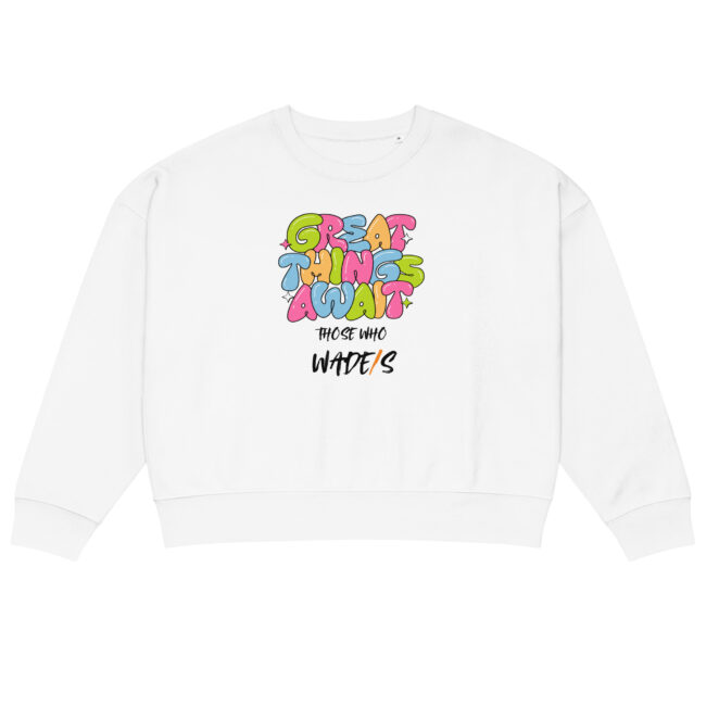 WADE/S Bubble Women’s organic crew neck sweatshirt - Image 3